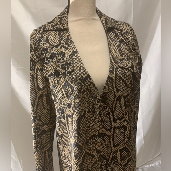 MOSSMAN The venomous shirt black and tan print size 2 - Picture 3 of 12